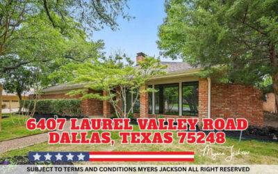 6407 Laurel Valley Road, Dallas TX 75248 Auction