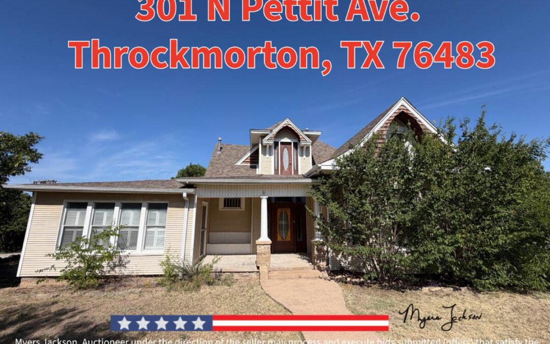 301 N Pettit Ave Throckmorton TX 76483 Real Estate Auction