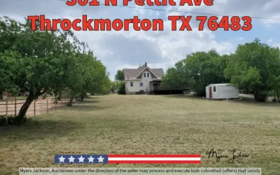 301 N Pettit Ave Throckmorton TX 76483 House for Auction