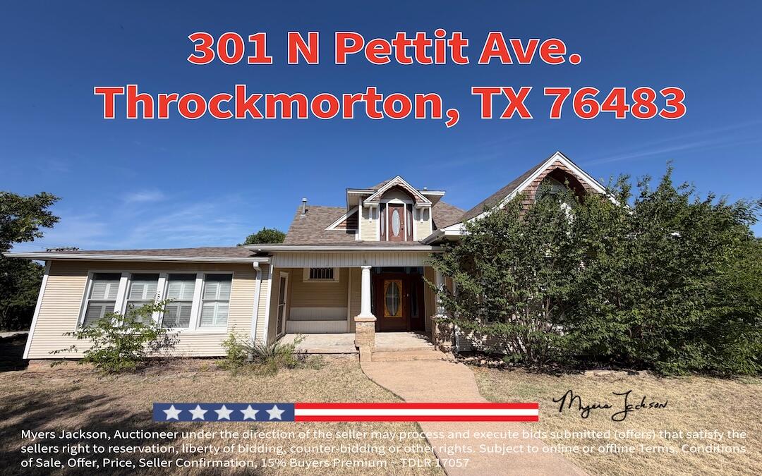 301 N Pettit Ave Throckmorton TX 76483 Real Estate Auction