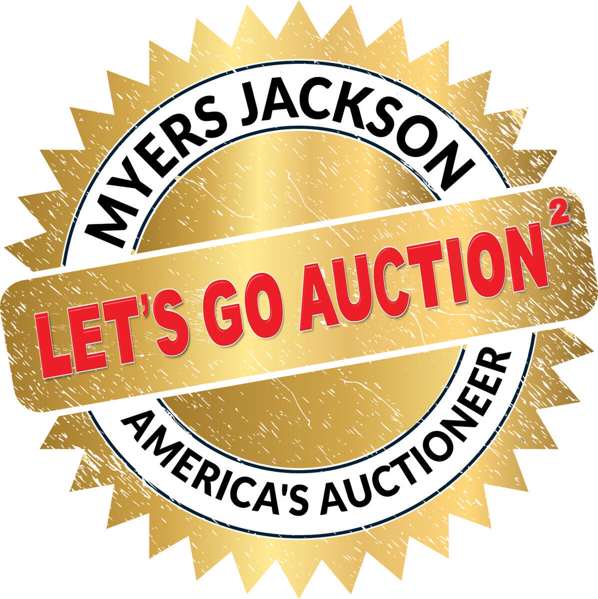Let's Go Auction Marketing Badges