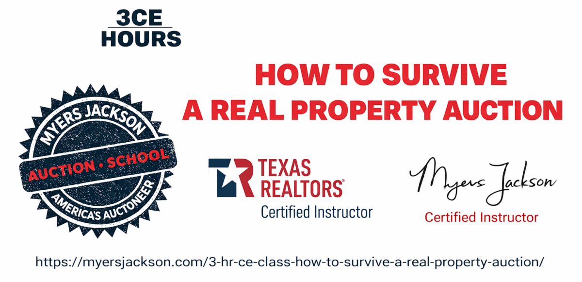 Real Estate Auction Graphic Throckmorton TX Auctioneer