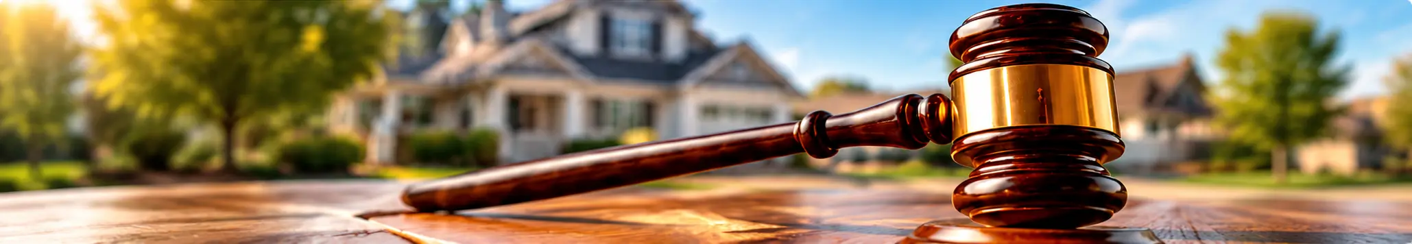 Real estate auction gavel